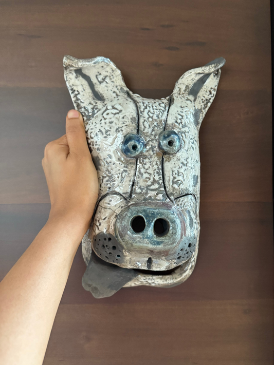 Raku dog mask